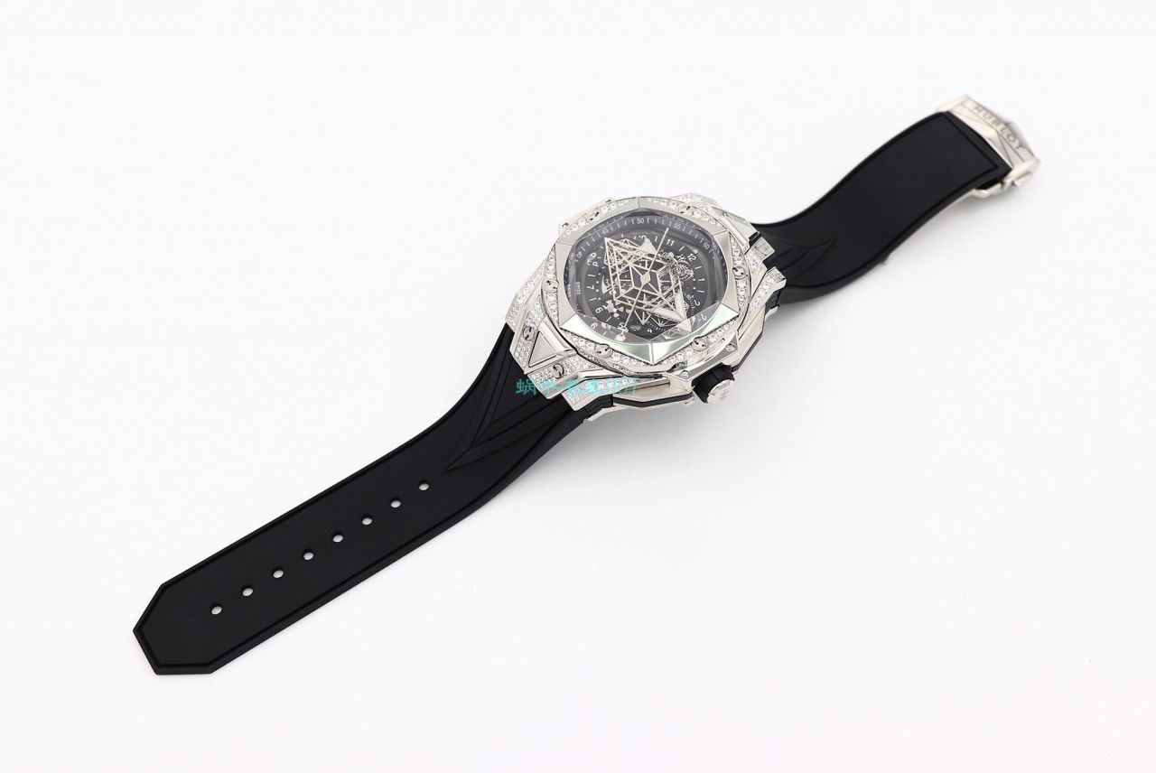 HB Factory 超A高仿手表 hublot Big Bang Sang Bleu II 刺青二代418.OX.2001.RX.1604.MXM20 wrist watch  / YB117