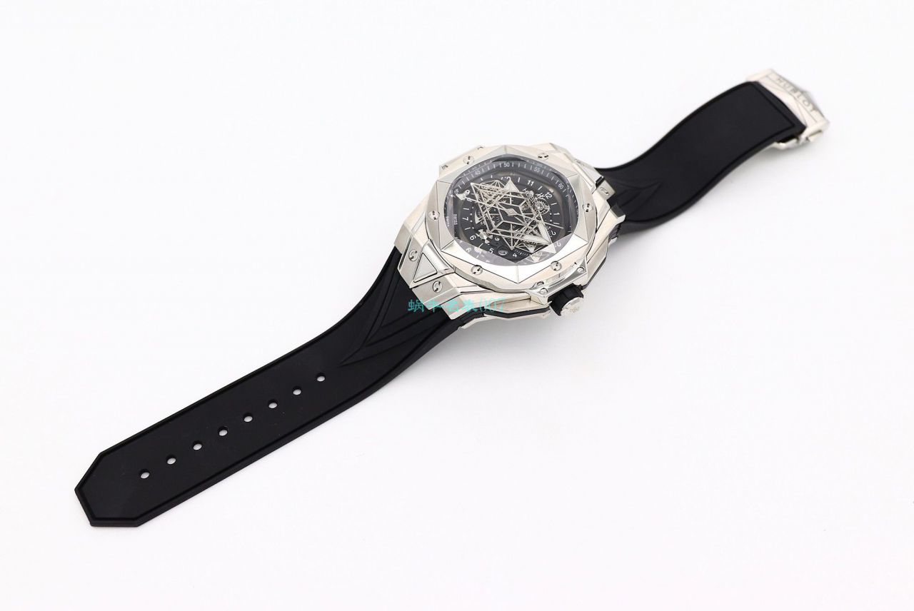 HB Factory 超A高仿手表 hublot Big Bang Sang Bleu II 刺青二代418.OX.2001.RX.1604.MXM20 wrist watch  / YB117
