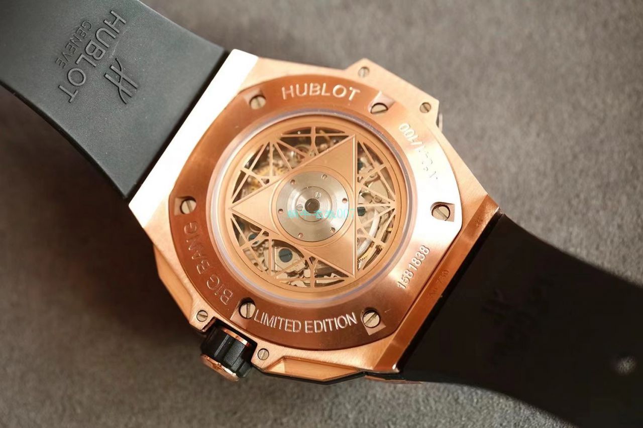HB Factory 超A高仿手表 hublot Big Bang Sang Bleu II 刺青二代418.OX.2001.RX.1604.MXM20 wrist watch  / YB117