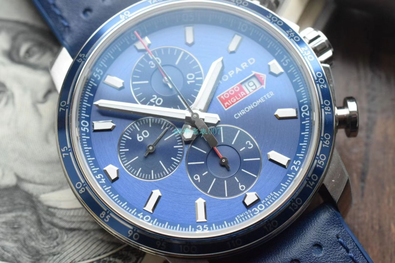 V7 Factory  Chopard MILLE MIGLIA GTS AZZURRO  top 复刻高仿168571-3007蓝色古董赛车主题 wrist watch  / XB080