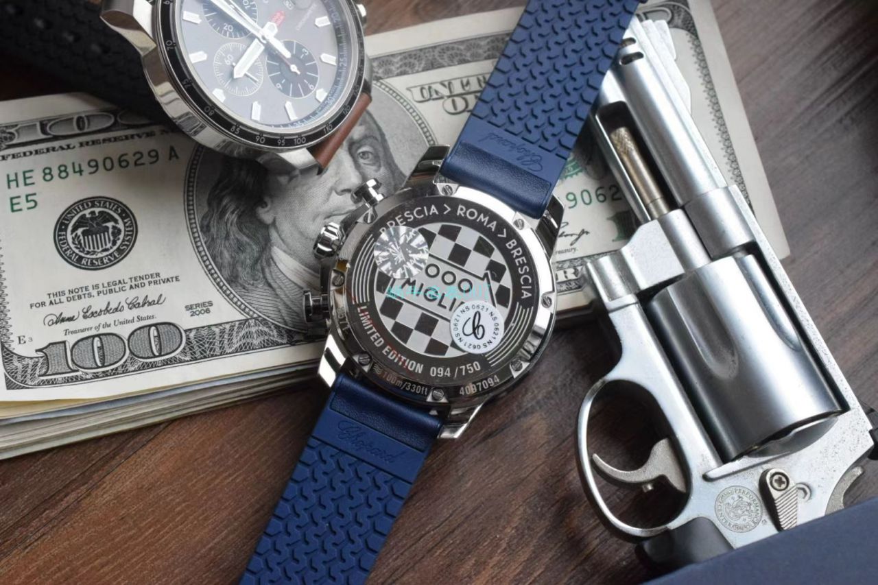 V7 Factory  Chopard MILLE MIGLIA GTS AZZURRO  top 复刻高仿168571-3007蓝色古董赛车主题 wrist watch  / XB080