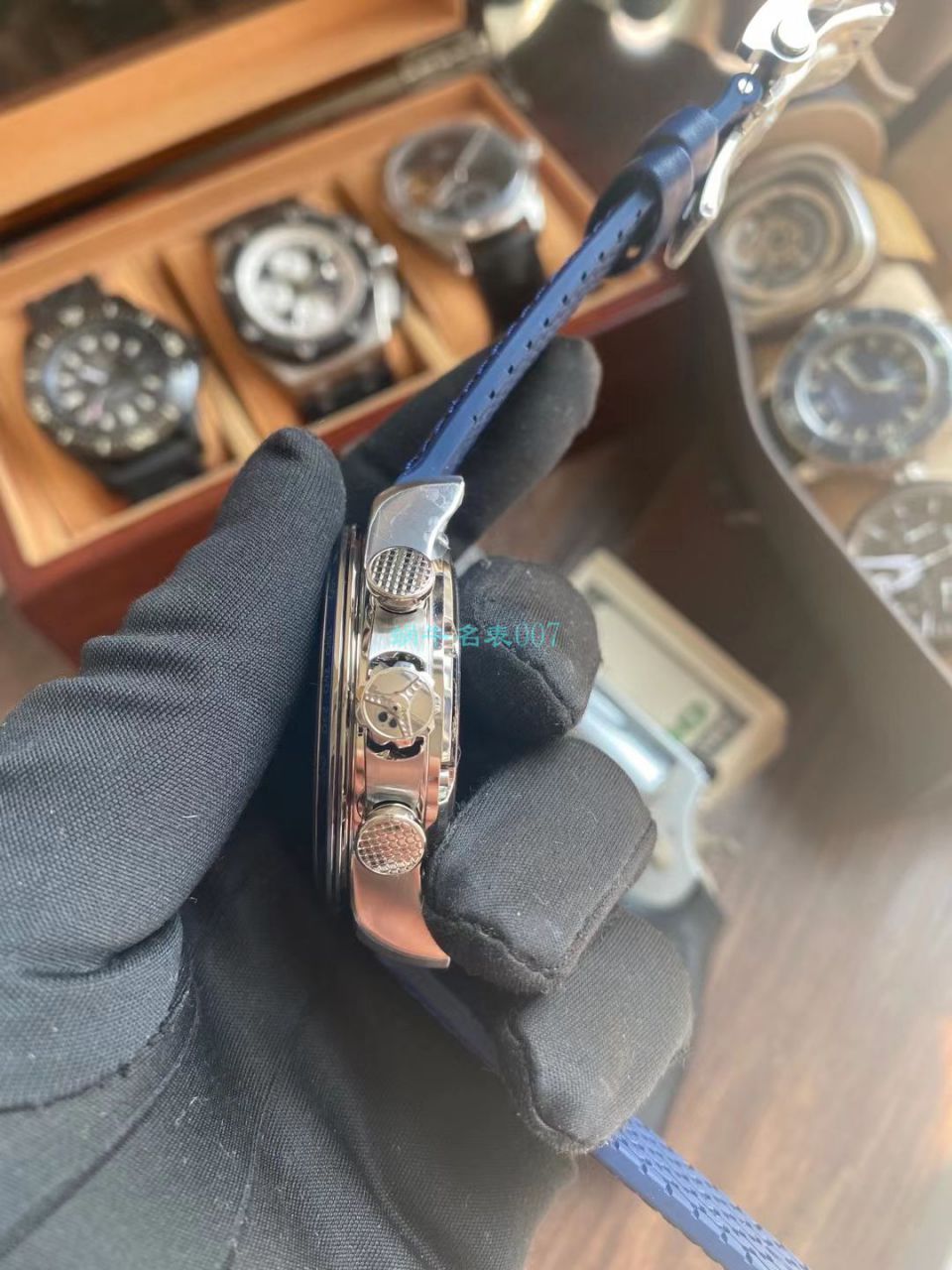 V7 Factory  Chopard MILLE MIGLIA GTS AZZURRO  top 复刻高仿168571-3007蓝色古董赛车主题 wrist watch  / XB080