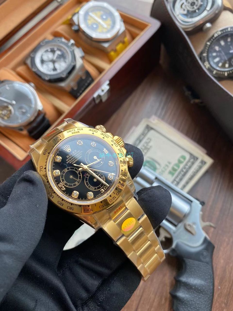 N Factory  Rolex 4130 Ditongna 1比1高仿手表全金钻面m116508-0006 wrist watch  / R730