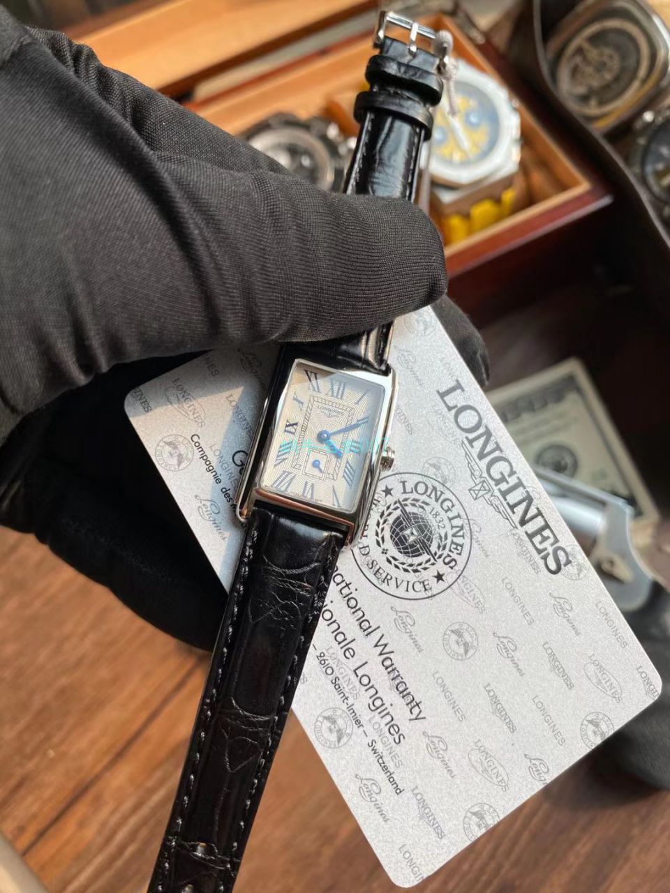 原单林志玲同款 Longines 优雅黛绰维纳女表L5.512.4.71.5 wrist watch  / L176