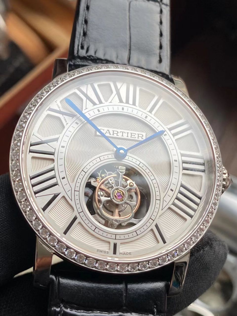 BBR Factory  Cartier  高级制表 Tourbillon 1比1高仿手表HPI00592，HPI00593 wrist watch  / K332