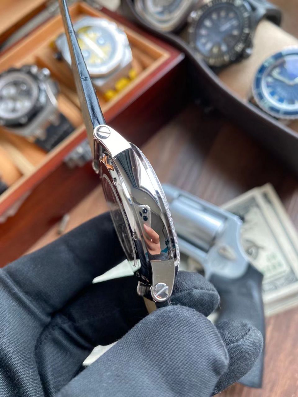 BBR Factory  Cartier  高级制表 Tourbillon 1比1高仿手表HPI00592，HPI00593 wrist watch  / K332