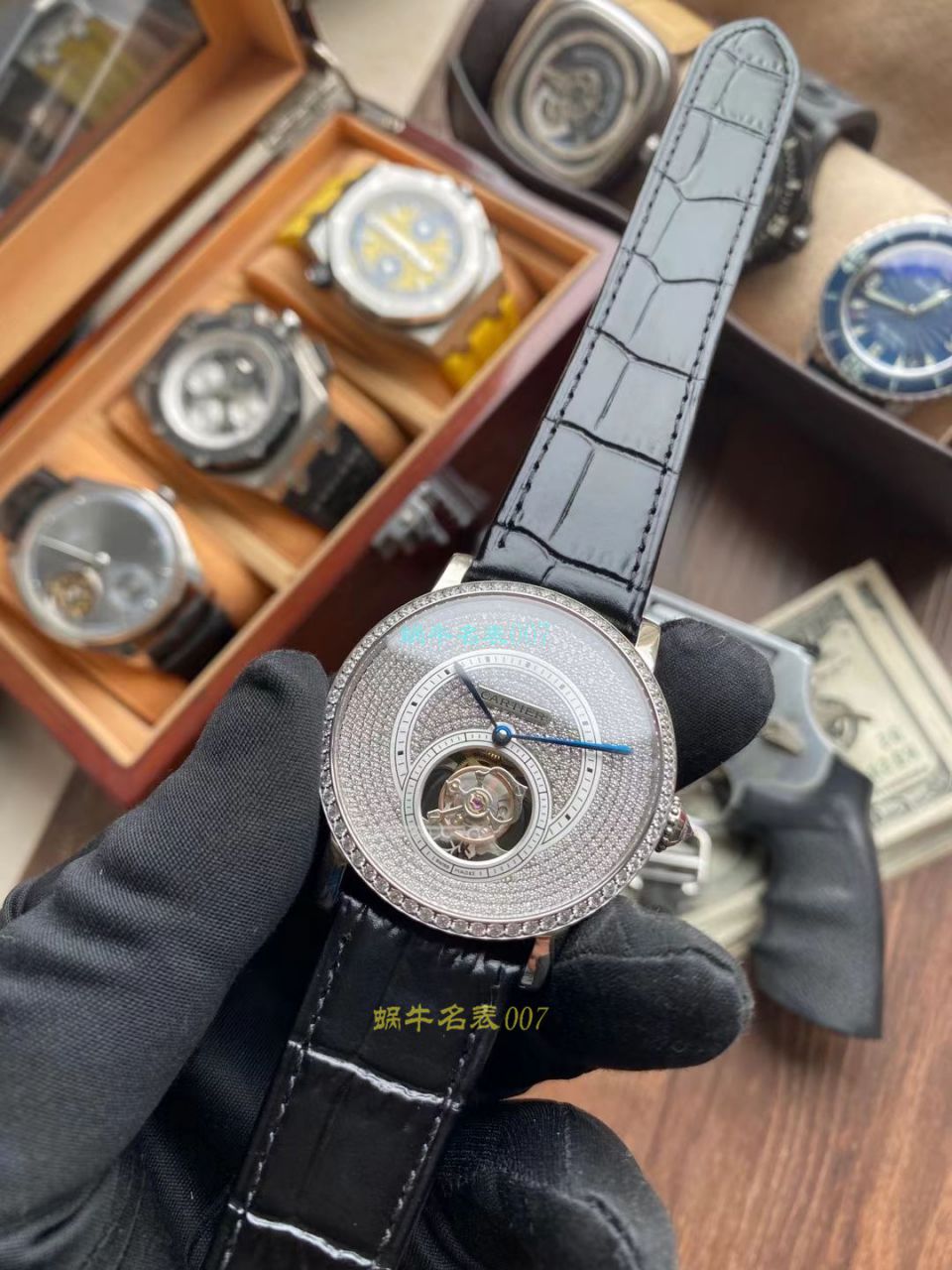 BBR Factory  Cartier  高级制表 Tourbillon 1比1高仿手表HPI00592，HPI00593 wrist watch  / K332