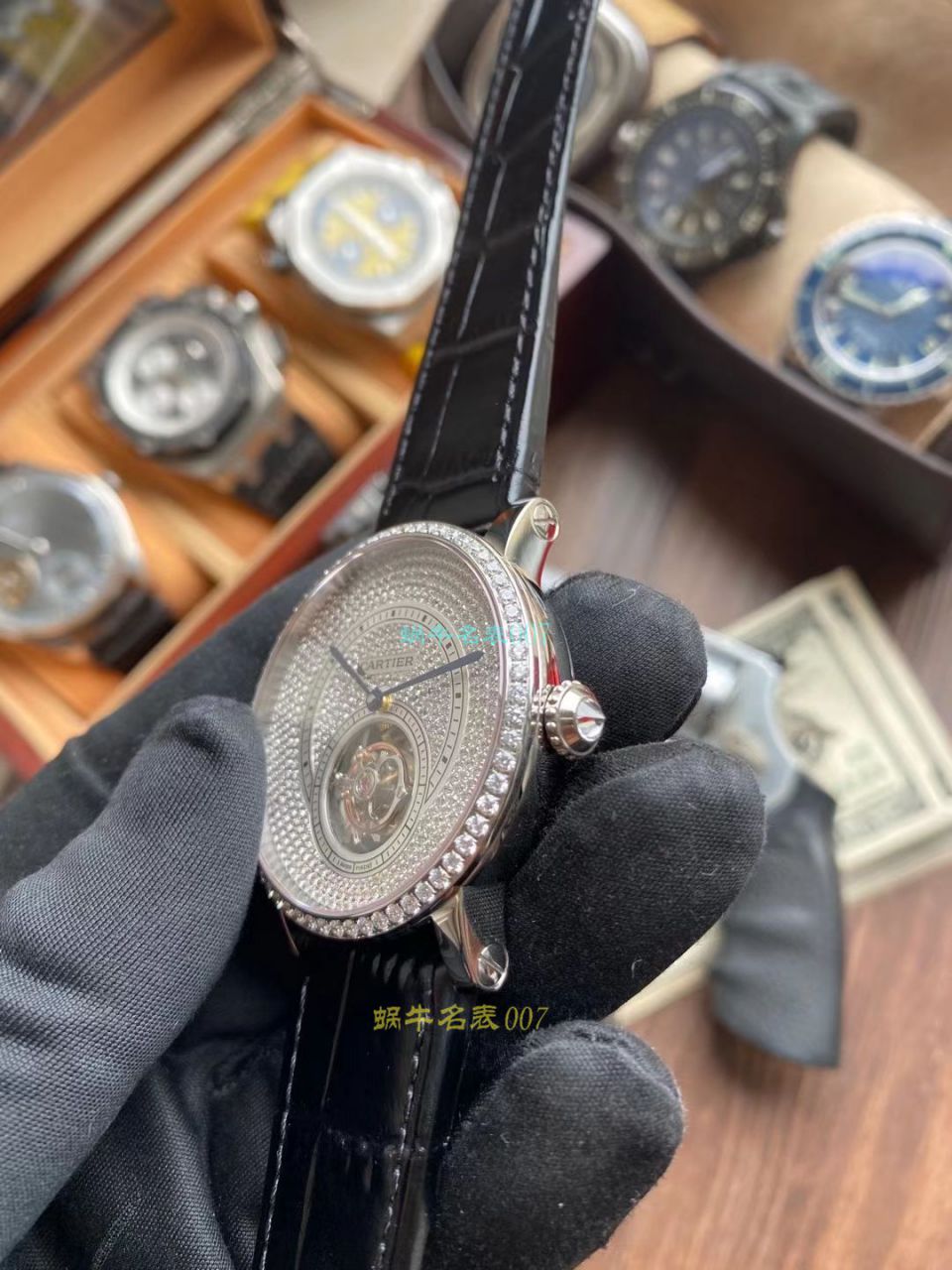 BBR Factory  Cartier  高级制表 Tourbillon 1比1高仿手表HPI00592，HPI00593 wrist watch  / K332