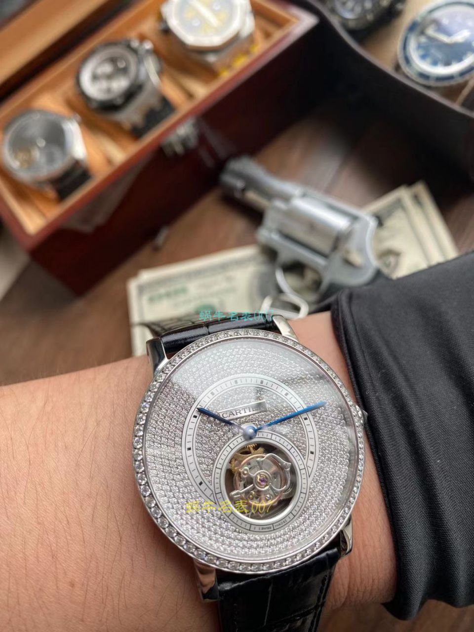 BBR Factory  Cartier  高级制表 Tourbillon 1比1高仿手表HPI00592，HPI00593 wrist watch  / K332