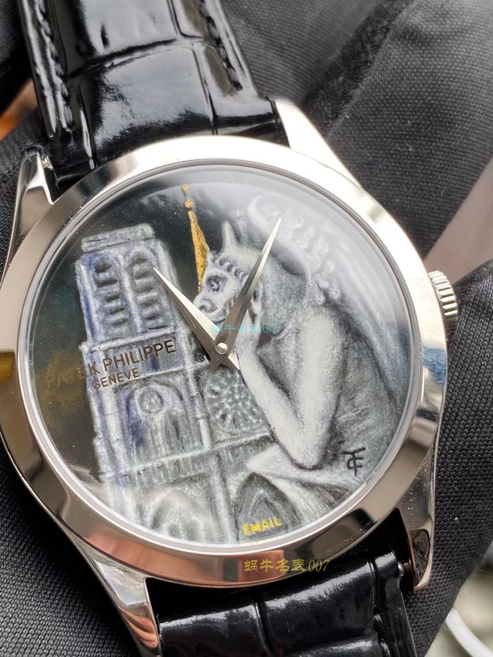 FL珐琅 Factory  PATEK PHILIPPE 5077P微绘珐琅系列复刻高仿 wrist watch 「巴黎圣母院的石制怪兽」 / BD368