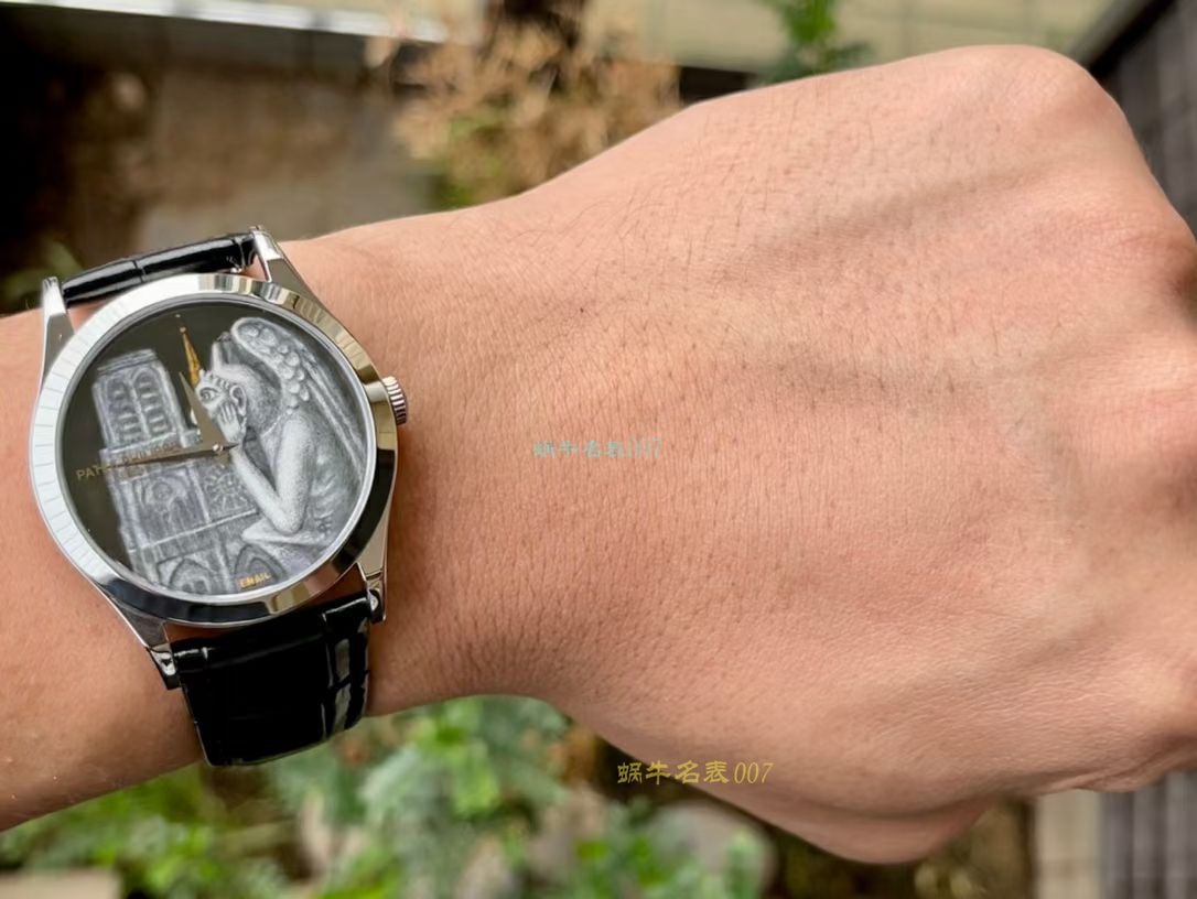 FL珐琅 Factory  PATEK PHILIPPE 5077P微绘珐琅系列复刻高仿 wrist watch 「巴黎圣母院的石制怪兽」 / BD368