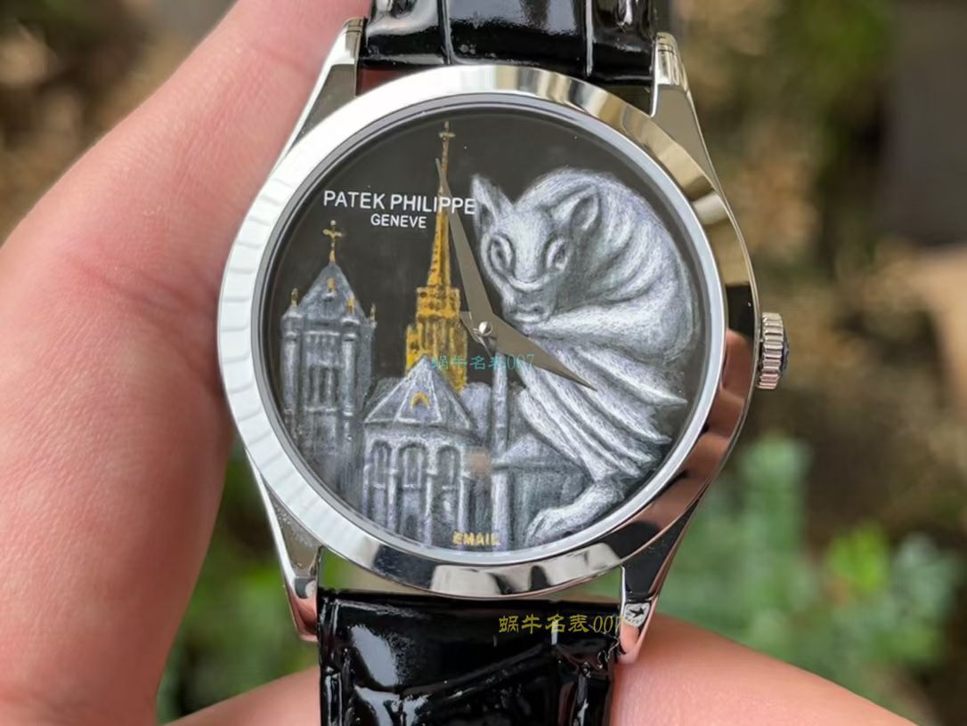 FL珐琅 Factory  PATEK PHILIPPE 5077P微绘珐琅系列复刻高仿 wrist watch 「巴黎圣母院的石制怪兽」 / BD368