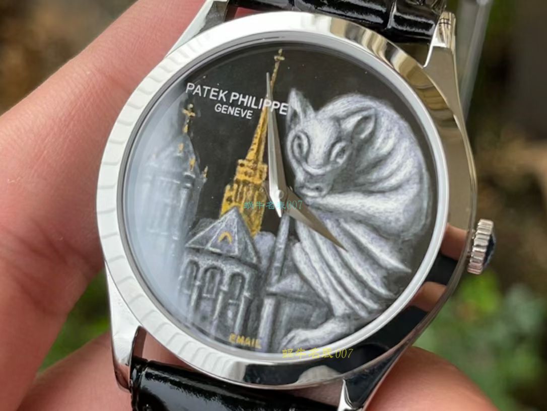 FL珐琅 Factory  PATEK PHILIPPE 5077P微绘珐琅系列复刻高仿 wrist watch 「巴黎圣母院的石制怪兽」 / BD368