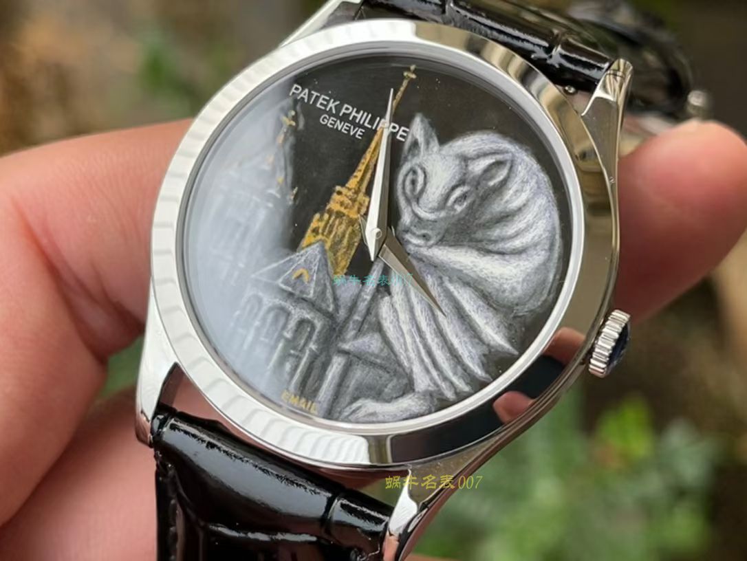 FL珐琅 Factory  PATEK PHILIPPE 5077P微绘珐琅系列复刻高仿 wrist watch 「巴黎圣母院的石制怪兽」 / BD368