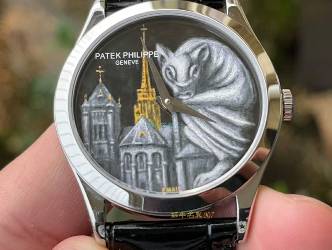 FL珐琅 Factory  PATEK PHILIPPE 5077P微绘珐琅系列复刻高仿 wrist watch 「巴黎圣母院的石制怪兽」 / BD368