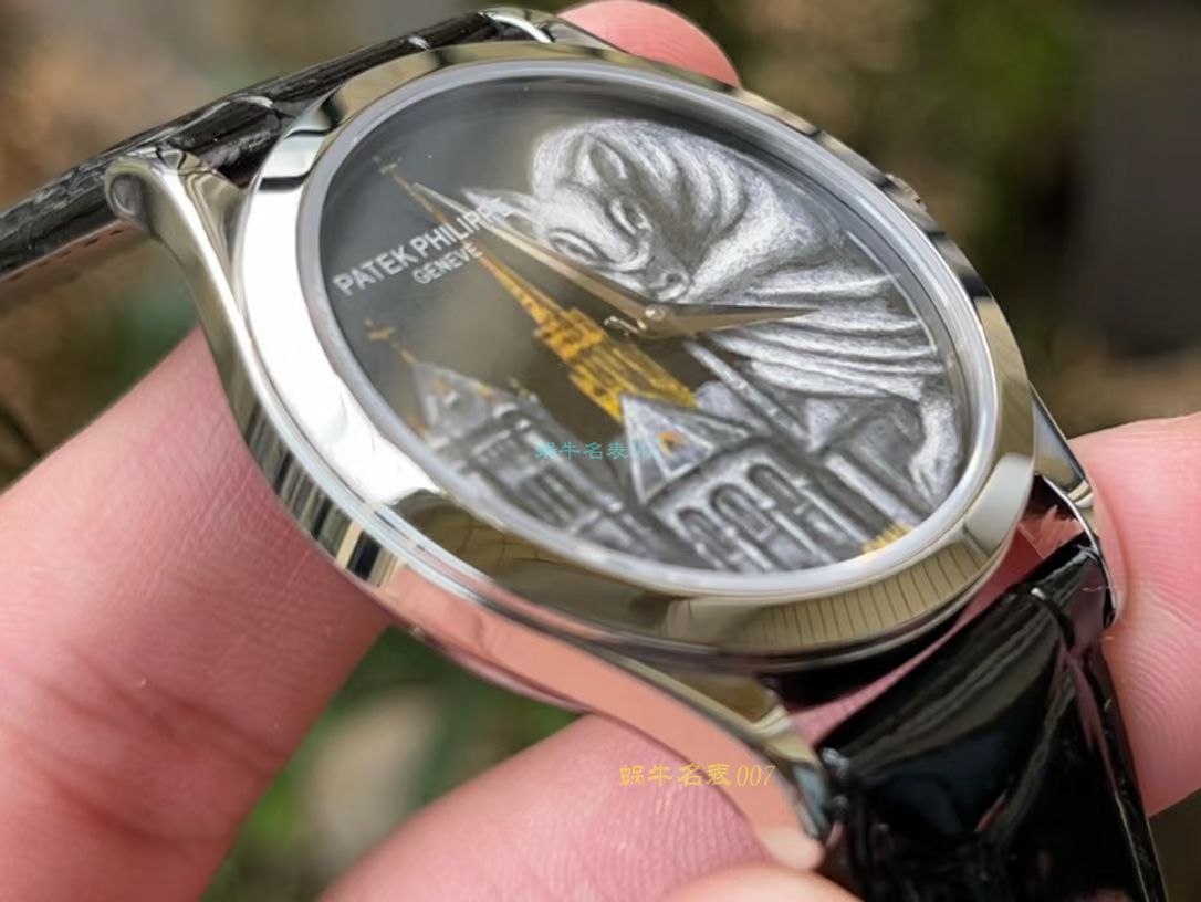 FL珐琅 Factory  PATEK PHILIPPE 5077P微绘珐琅系列复刻高仿 wrist watch 「巴黎圣母院的石制怪兽」 / BD368
