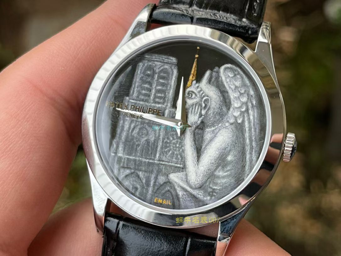 FL珐琅 Factory  PATEK PHILIPPE 5077P微绘珐琅系列复刻高仿 wrist watch 「巴黎圣母院的石制怪兽」 / BD368
