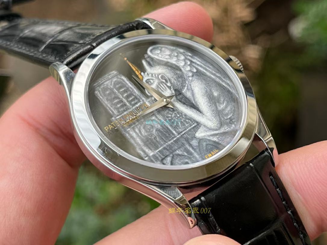FL珐琅 Factory  PATEK PHILIPPE 5077P微绘珐琅系列复刻高仿 wrist watch 「巴黎圣母院的石制怪兽」 / BD368