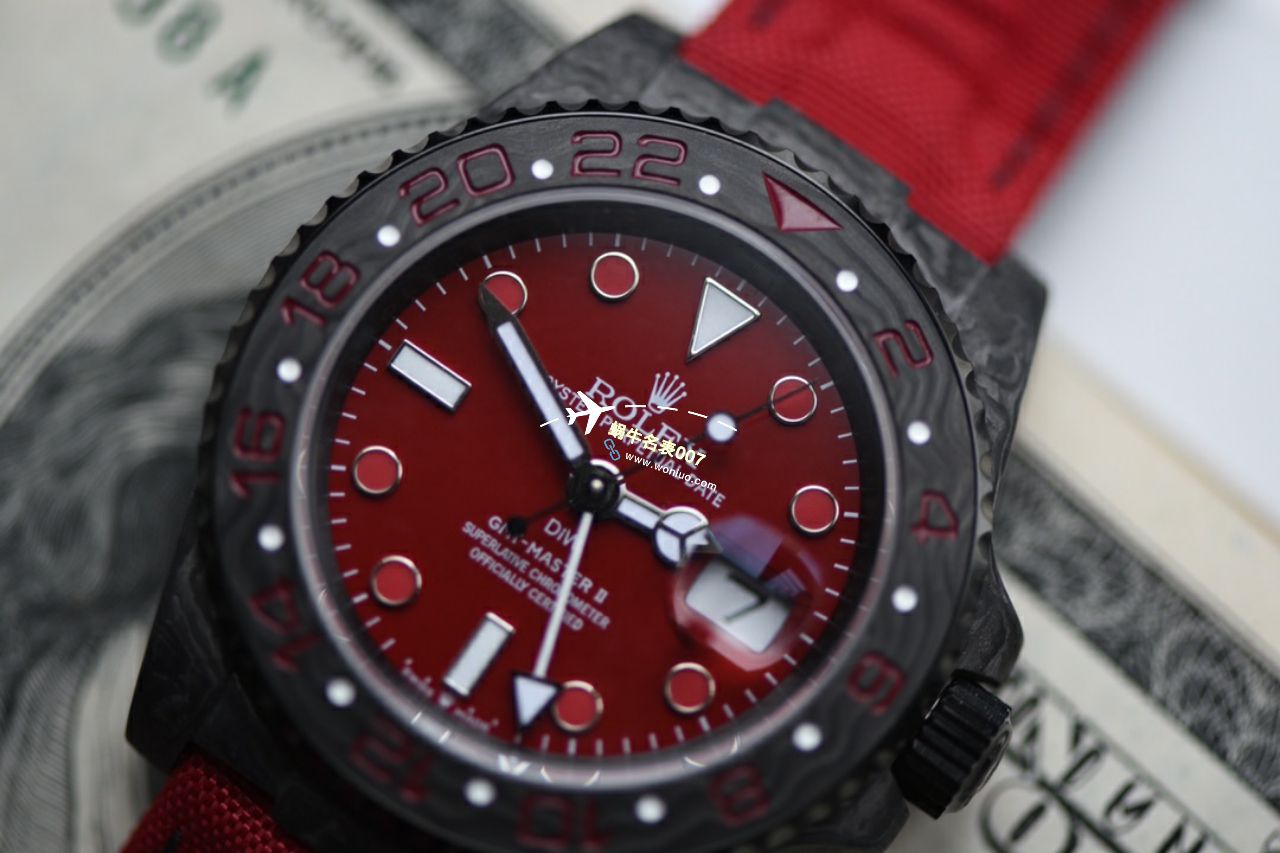  Video analysis  copy customized 一比一高仿手表diw carbon fiber  Rolex  GMT MASTER  / R760