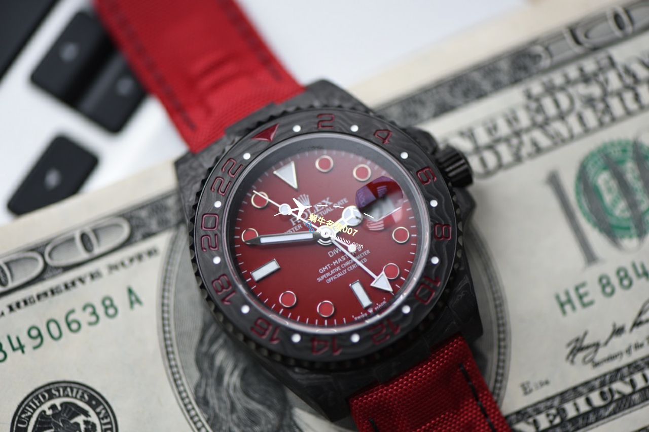  Video analysis  copy customized 一比一高仿手表diw carbon fiber  Rolex  GMT MASTER  / R760
