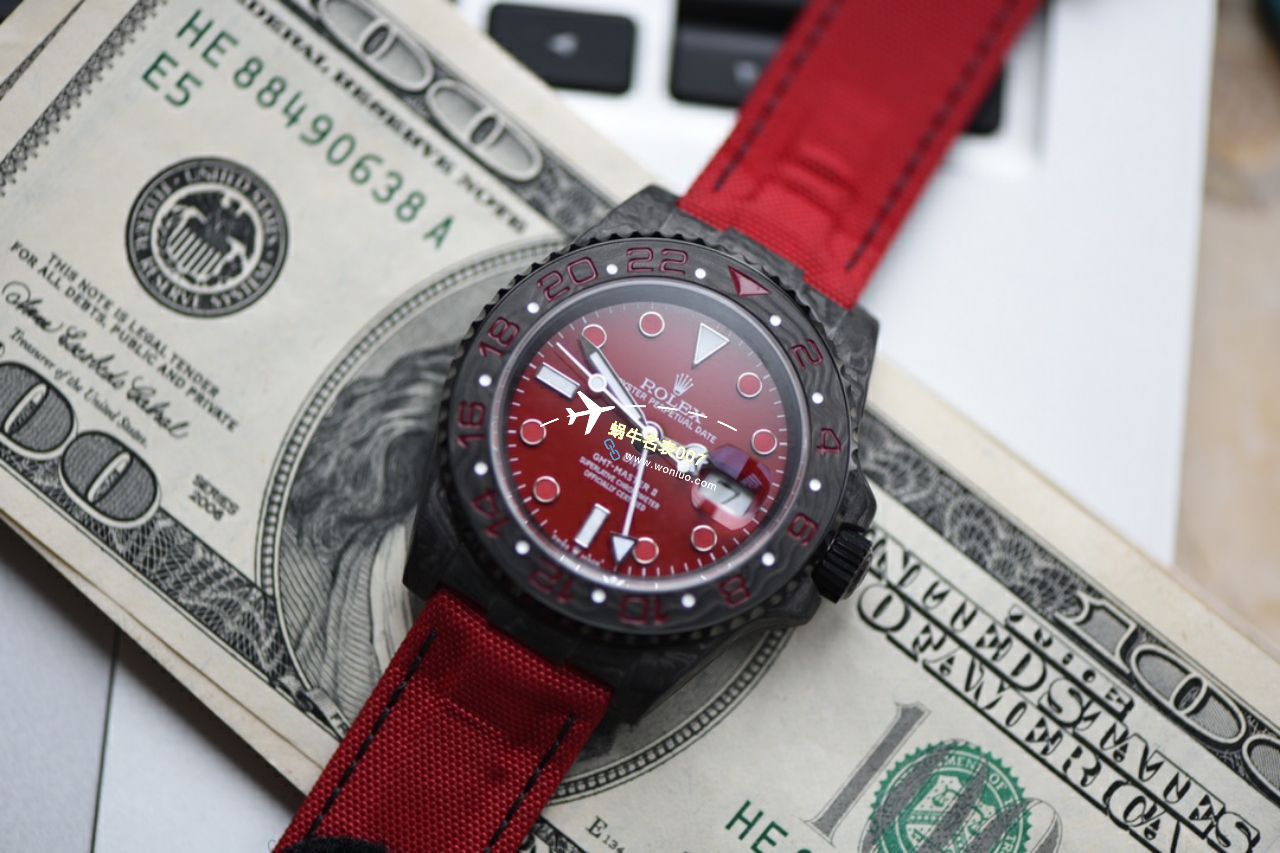  Video analysis  copy customized 一比一高仿手表diw carbon fiber  Rolex  GMT MASTER  / R760