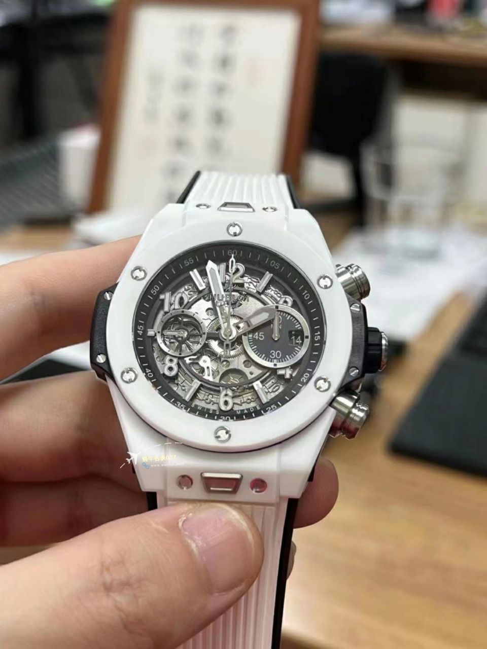  Video analysis ZF top 复刻高仿彩色 Composite  hublot BIG BANG系列441.HX.1170.RX，441.CY.471Y.RX wrist watch  / YB121