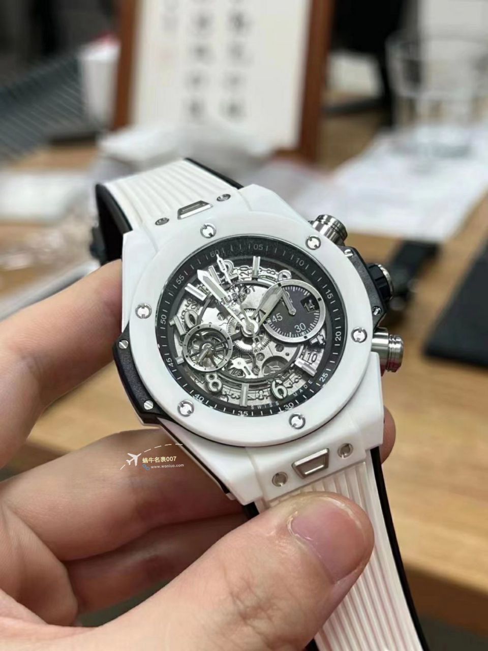  Video analysis ZF top 复刻高仿彩色 Composite  hublot BIG BANG系列441.HX.1170.RX，441.CY.471Y.RX wrist watch  / YB121
