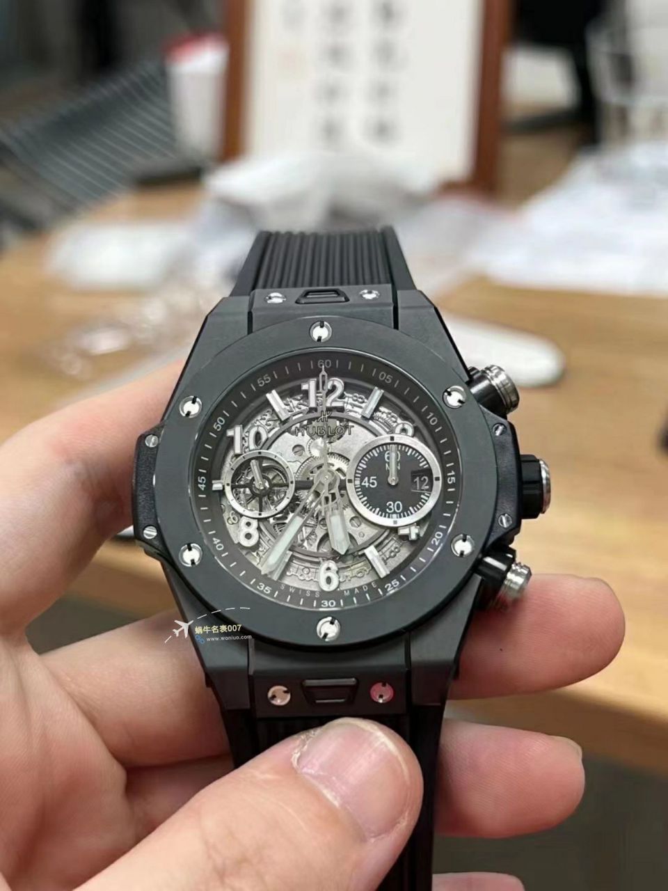  Video analysis ZF top 复刻高仿彩色 Composite  hublot BIG BANG系列441.HX.1170.RX，441.CY.471Y.RX wrist watch  / YB121