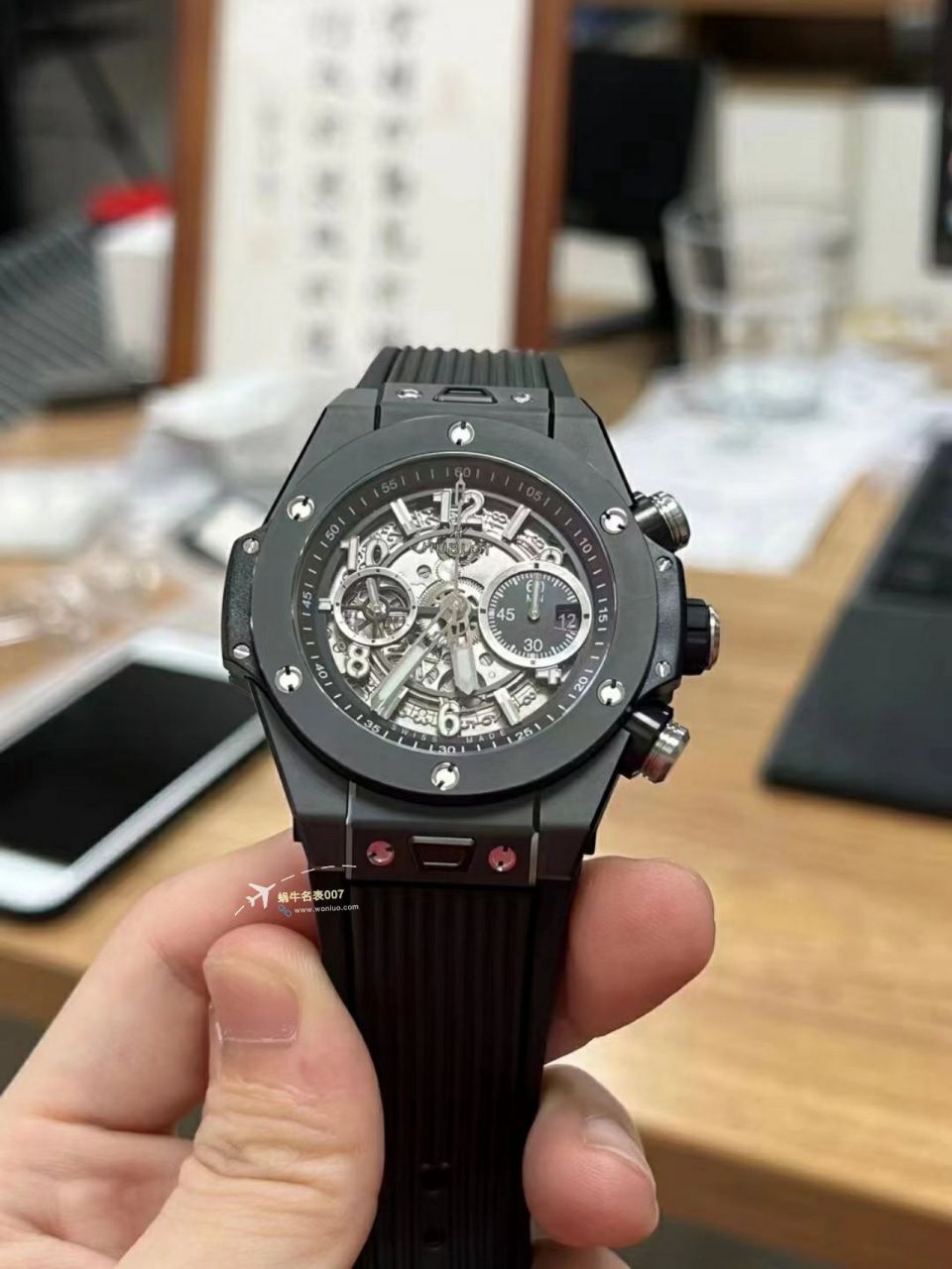  Video analysis ZF top 复刻高仿彩色 Composite  hublot BIG BANG系列441.HX.1170.RX，441.CY.471Y.RX wrist watch  / YB121