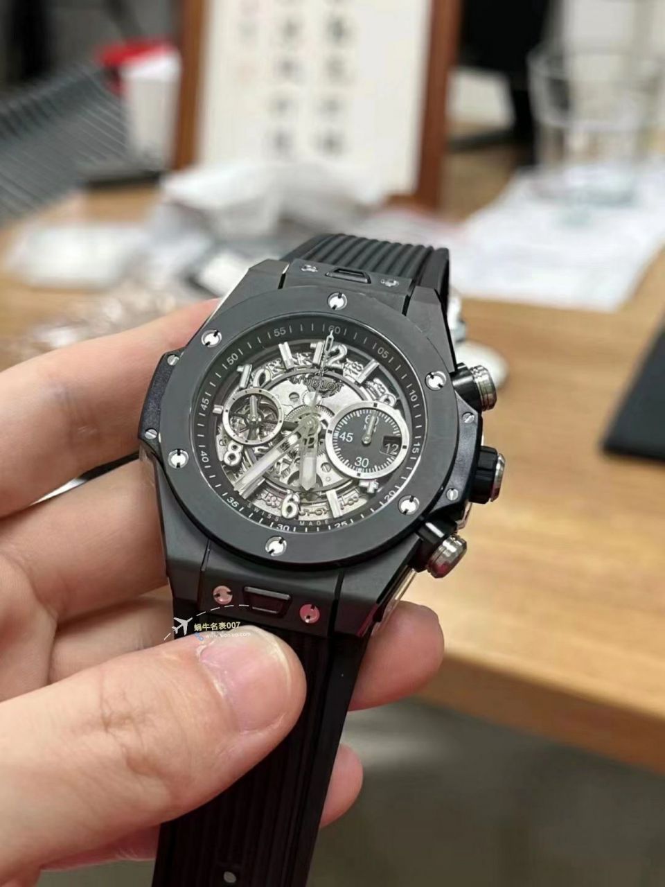  Video analysis ZF top 复刻高仿彩色 Composite  hublot BIG BANG系列441.HX.1170.RX，441.CY.471Y.RX wrist watch  / YB121