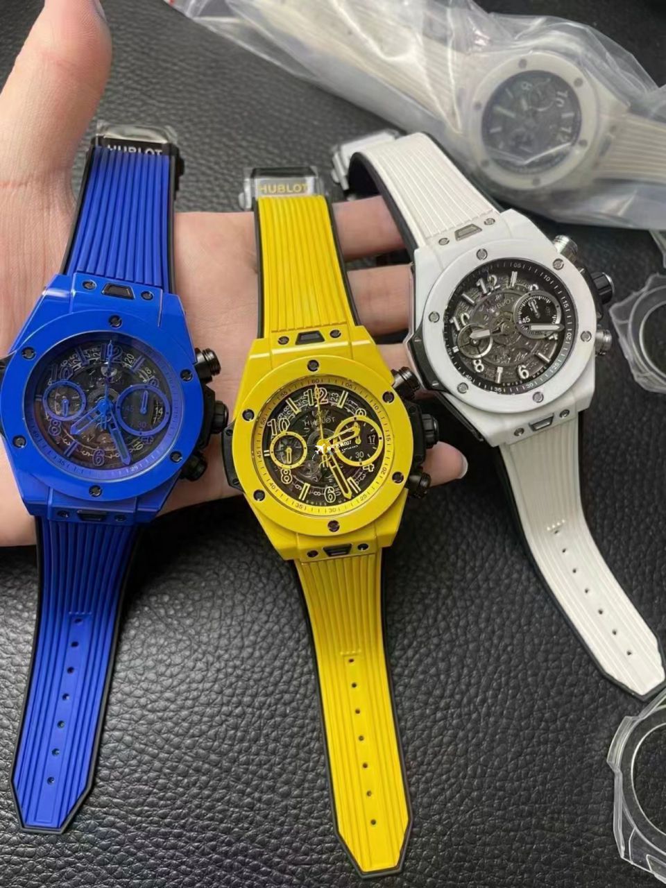  Video analysis ZF top 复刻高仿彩色 Composite  hublot BIG BANG系列441.HX.1170.RX，441.CY.471Y.RX wrist watch  / YB121