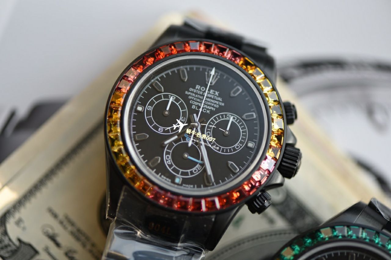 NOOB殿堂级玩物N Factory 4130 Movement  Rolex  Ditongna 改装而成的 top 复刻高仿blaken wrist watch  / R762