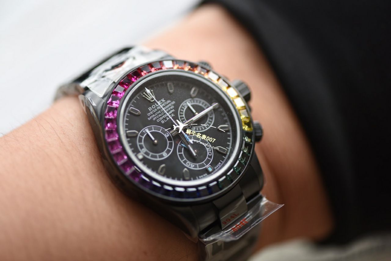 NOOB殿堂级玩物N Factory 4130 Movement  Rolex  Ditongna 改装而成的 top 复刻高仿blaken wrist watch  / R762