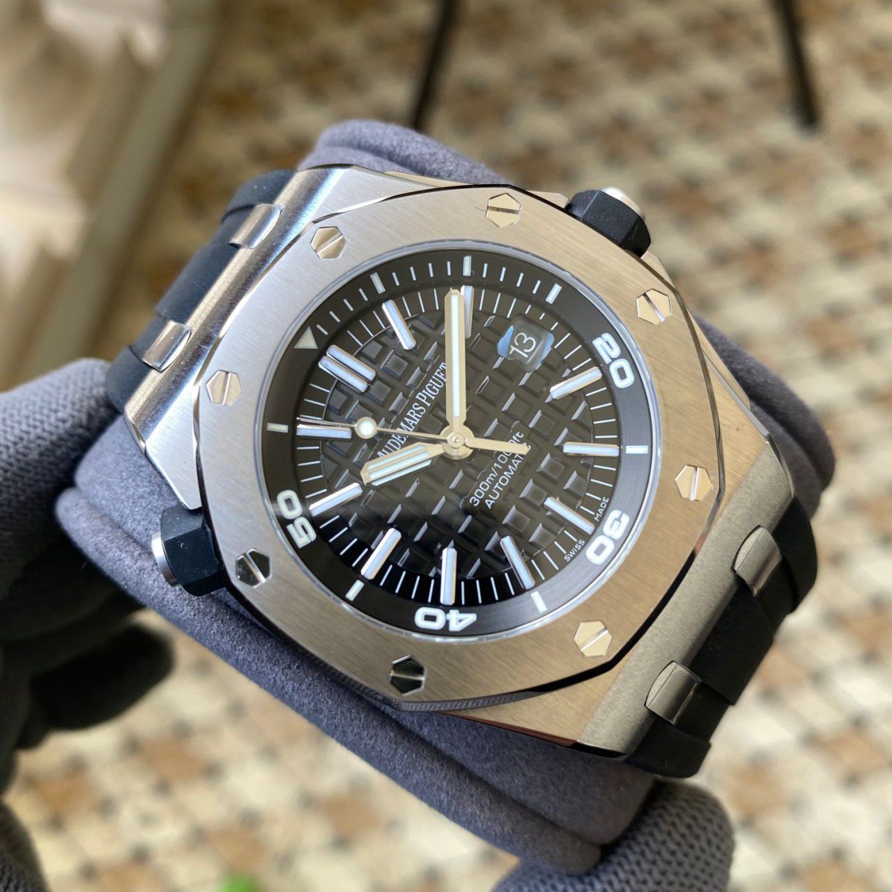  Video analysis APS Factory 一体机 Best 复刻高仿Audemars Piguet  Royal Oak Offshore 系列15710ST.OO.A002CA.01 wrist watch  / AP225