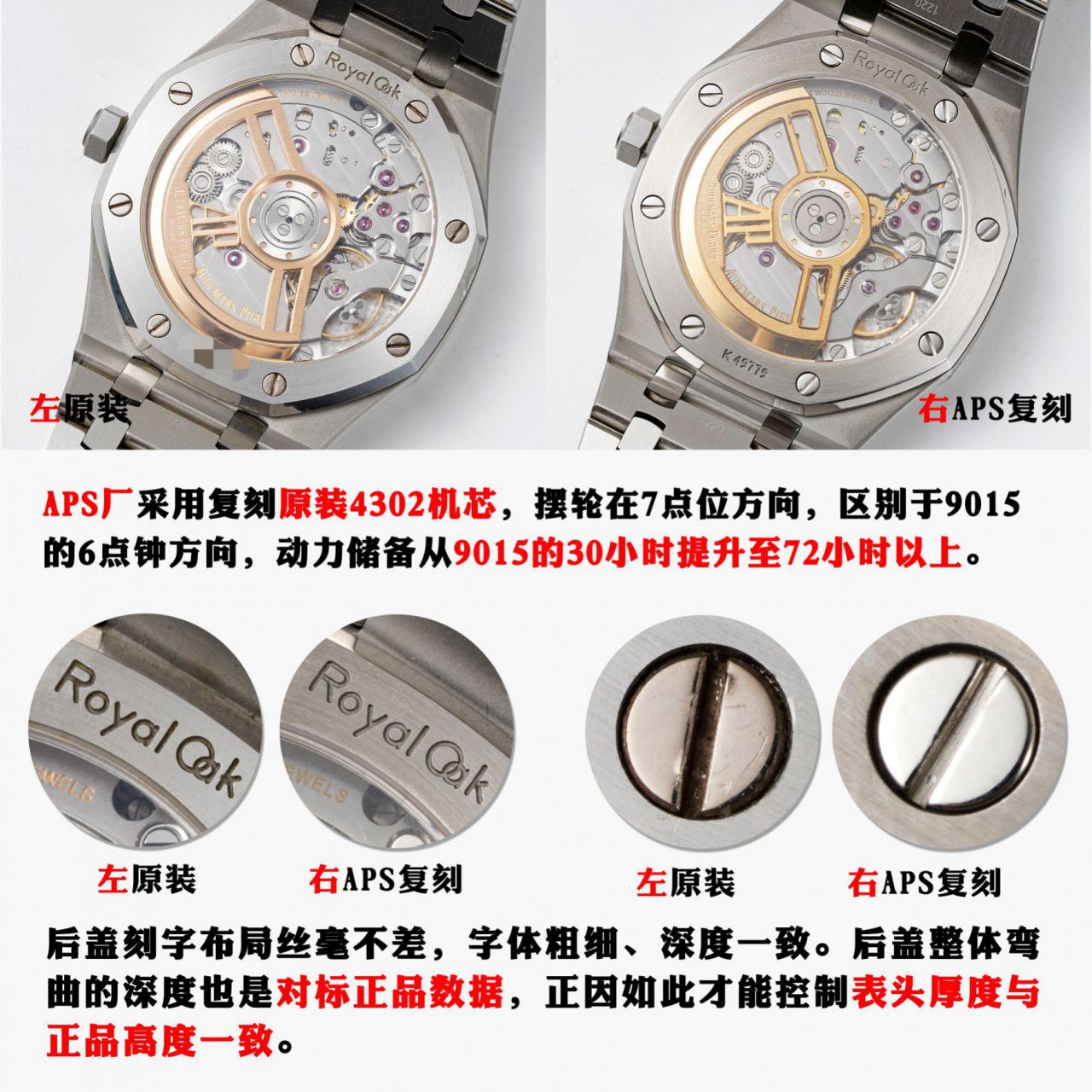  Video analysis APS钢王一体机Audemars Piguet  top 复刻高仿手表15500ST.OO.1220ST.01和15500ST.OO.1220ST.03等 / AP226