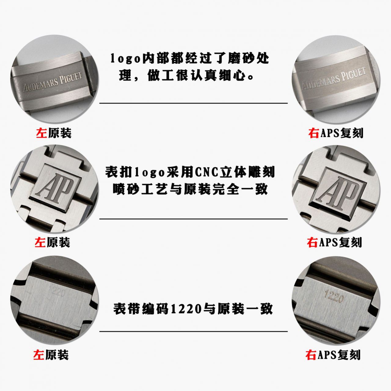  Video analysis APS钢王一体机Audemars Piguet  top 复刻高仿手表15500ST.OO.1220ST.01和15500ST.OO.1220ST.03等 / AP226