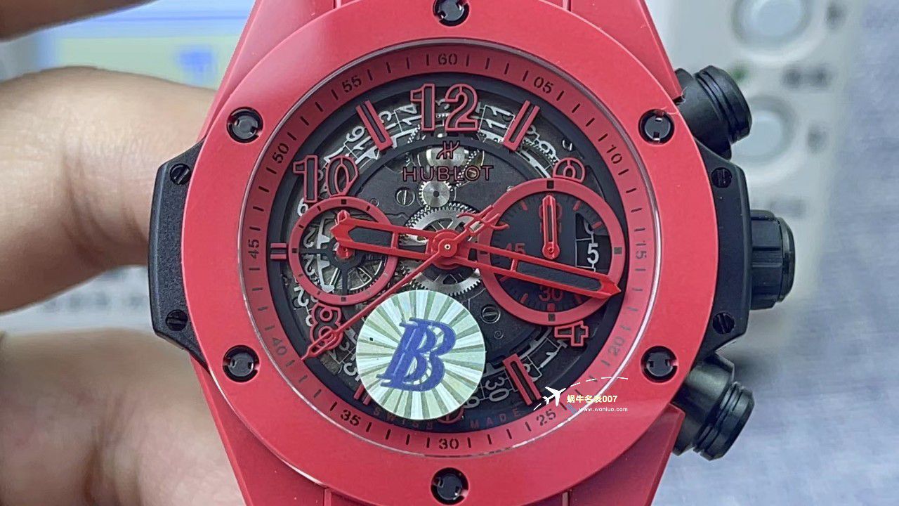  Video analysis ZF top 复刻高仿彩色 Composite  hublot BIG BANG系列441.HX.1170.RX，441.CY.471Y.RX wrist watch  / YB121