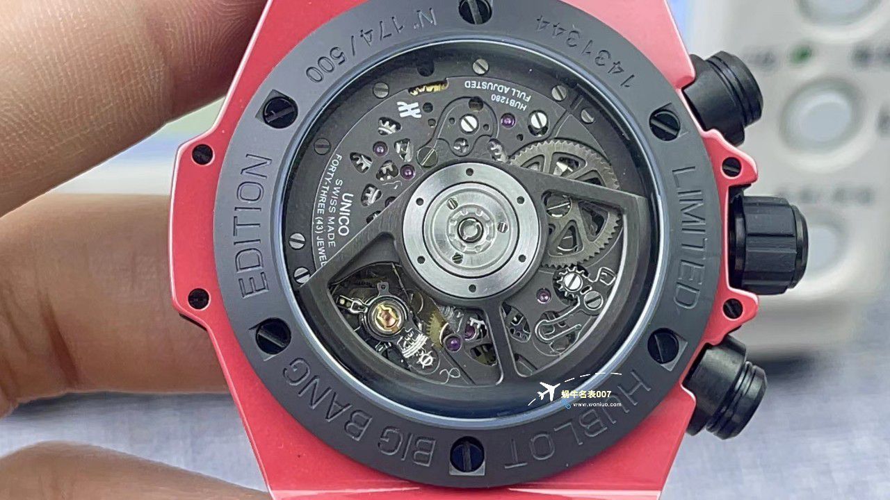  Video analysis ZF top 复刻高仿彩色 Composite  hublot BIG BANG系列441.HX.1170.RX，441.CY.471Y.RX wrist watch  / YB121