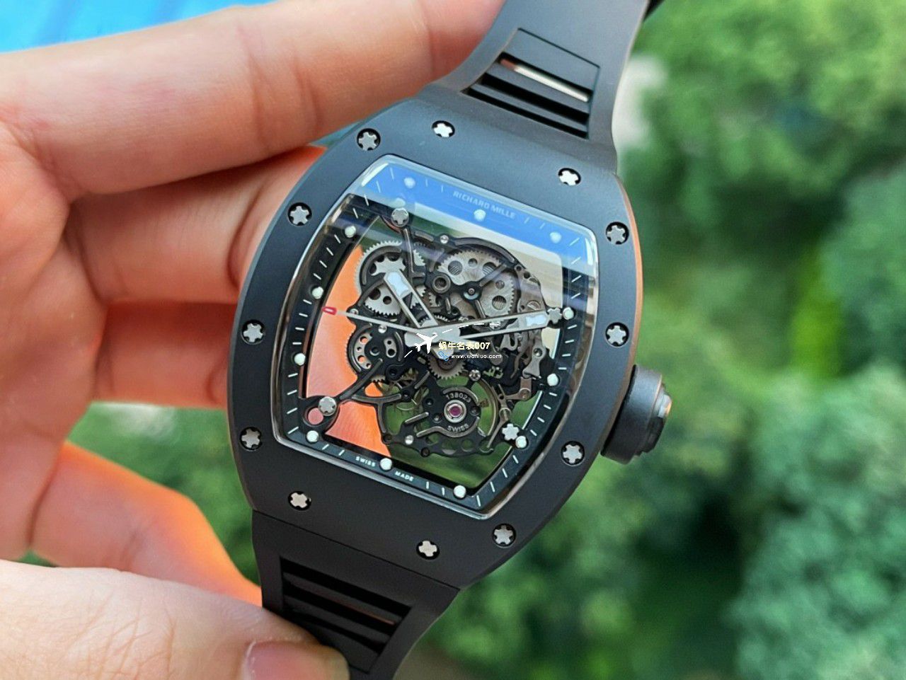 BBR Factory 一比一复刻高仿 RICHARD MILLE RM055一体 Movement 手表/六点位飞轮可转 / BBRRMO55