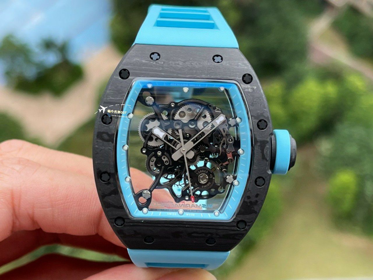 BBR Factory 一比一复刻高仿 RICHARD MILLE RM055一体 Movement 手表/六点位飞轮可转 / BBRRMO55