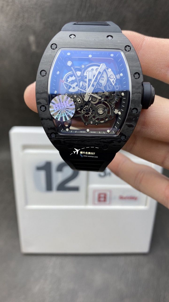 BBR Factory 一比一复刻高仿 RICHARD MILLE RM055一体 Movement 手表/六点位飞轮可转 / BBRRMO55