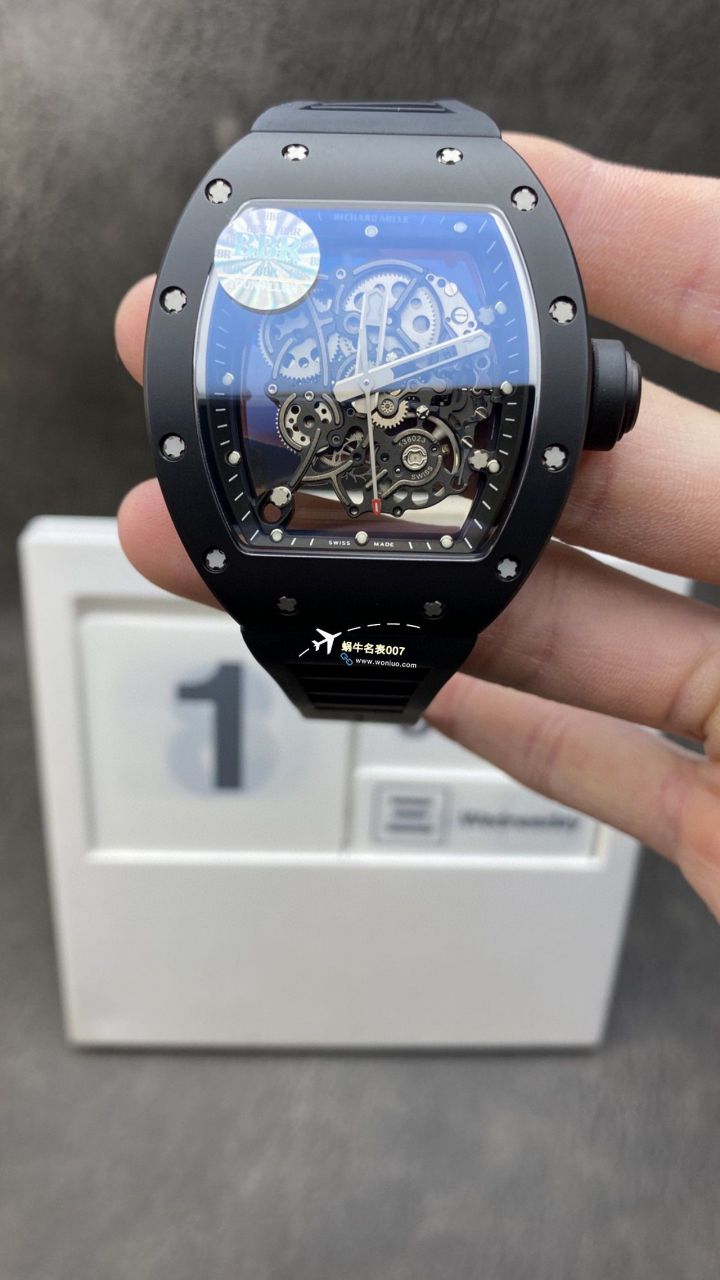 BBR Factory 一比一复刻高仿 RICHARD MILLE RM055一体 Movement 手表/六点位飞轮可转 / BBRRMO55