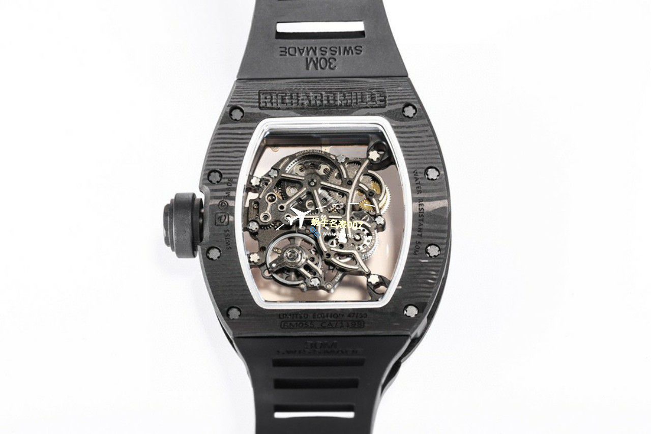 BBR Factory 一比一复刻高仿 RICHARD MILLE RM055一体 Movement 手表/六点位飞轮可转 / BBRRMO55