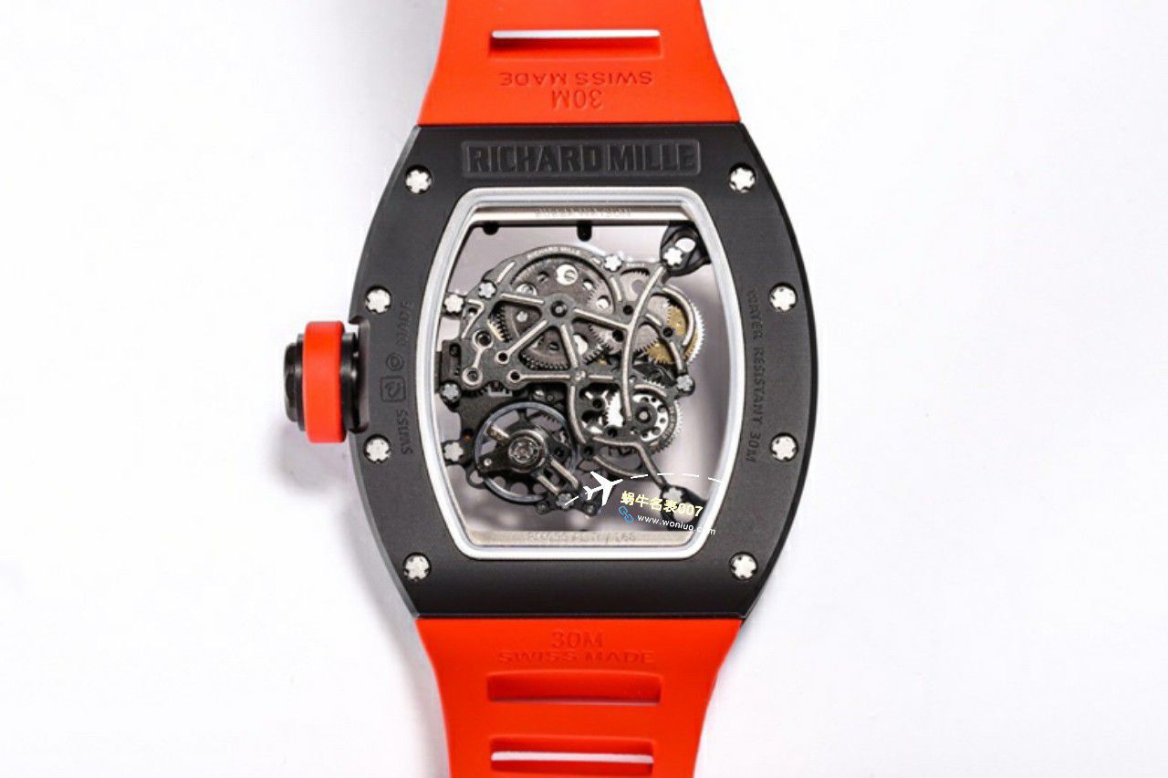 BBR Factory 一比一复刻高仿 RICHARD MILLE RM055一体 Movement 手表/六点位飞轮可转 / BBRRMO55