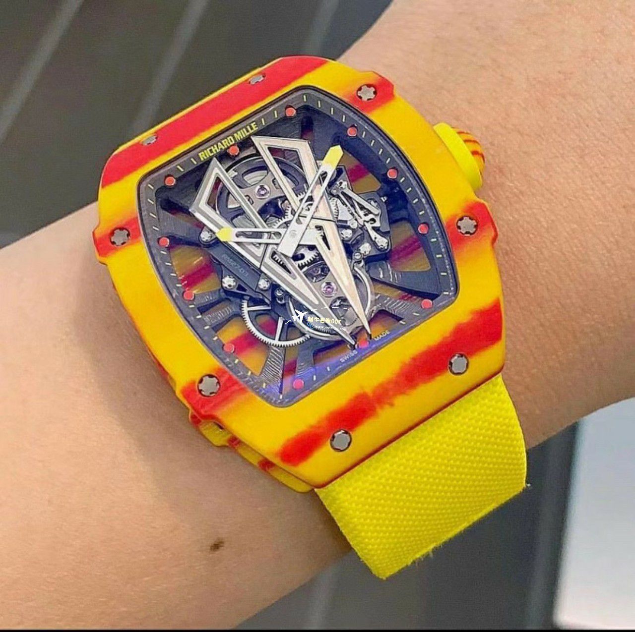 BBR Factory 一比一复刻 RICHARD MILLE 西班牙公牛高仿RM27-03 Tourbillon  Movement NTPT carbon fiber  watchcase 手表 / BBRRM27-03