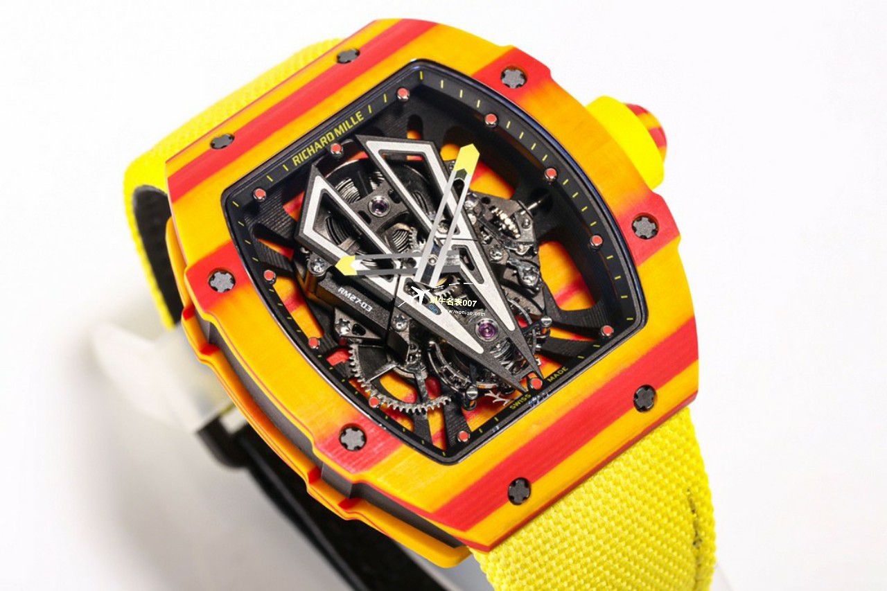BBR Factory 一比一复刻 RICHARD MILLE 西班牙公牛高仿RM27-03 Tourbillon  Movement NTPT carbon fiber  watchcase 手表 / BBRRM27-03