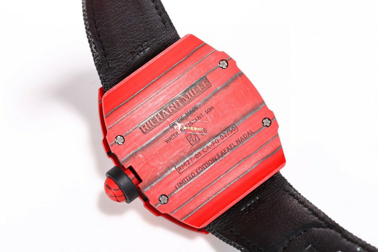 BBR Factory 一比一复刻 RICHARD MILLE 西班牙公牛高仿RM27-03 Tourbillon  Movement NTPT carbon fiber  watchcase 手表 / BBRRM27-03