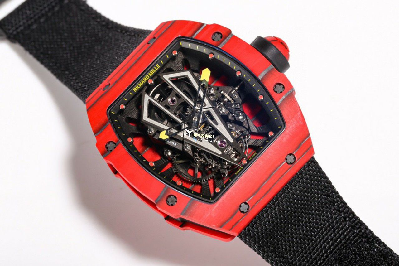 BBR Factory 一比一复刻 RICHARD MILLE 西班牙公牛高仿RM27-03 Tourbillon  Movement NTPT carbon fiber  watchcase 手表 / BBRRM27-03