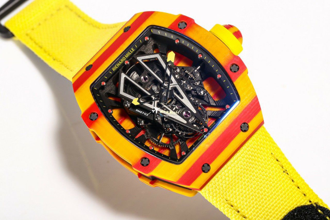 BBR Factory 一比一复刻 RICHARD MILLE 西班牙公牛高仿RM27-03 Tourbillon  Movement NTPT carbon fiber  watchcase 手表 / BBRRM27-03