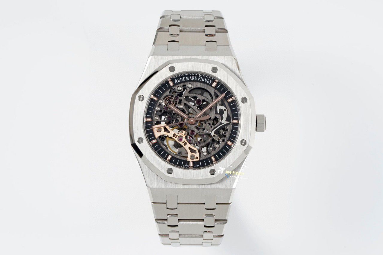 APS Factory Audemars Piguet 双摆轮镂空15407ST.OO.1220ST.01和15407OR.OO.1220OR.01一比一超A高仿手表 / AP232
